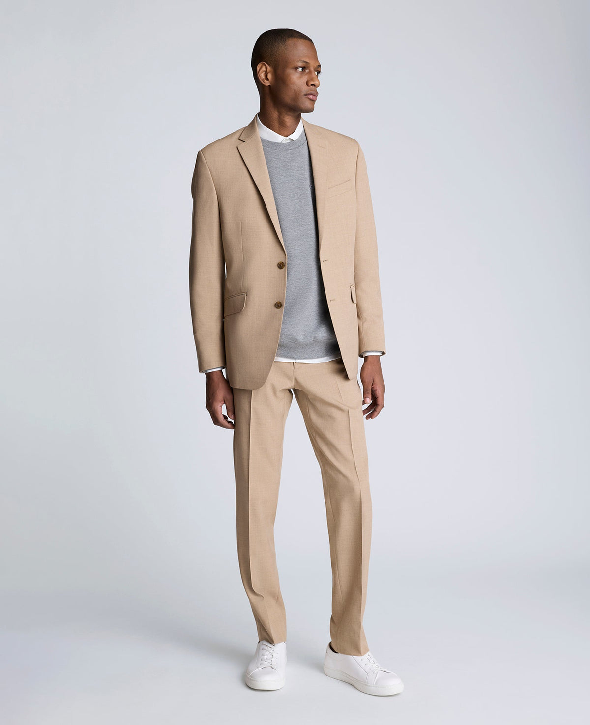 Ready Flex Slim Fit Nested Suit Tan