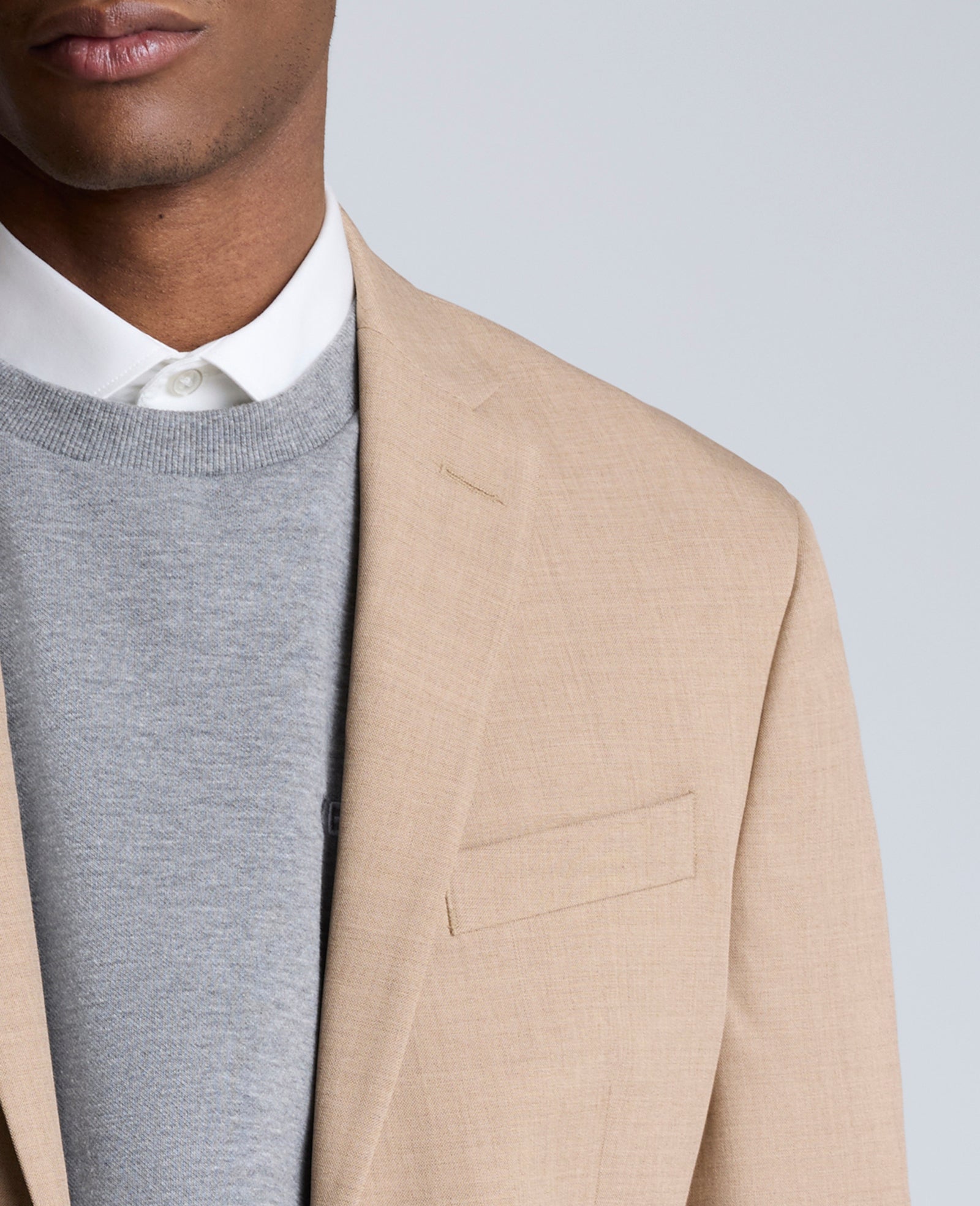 Ready Flex Slim Fit Nested Suit Tan