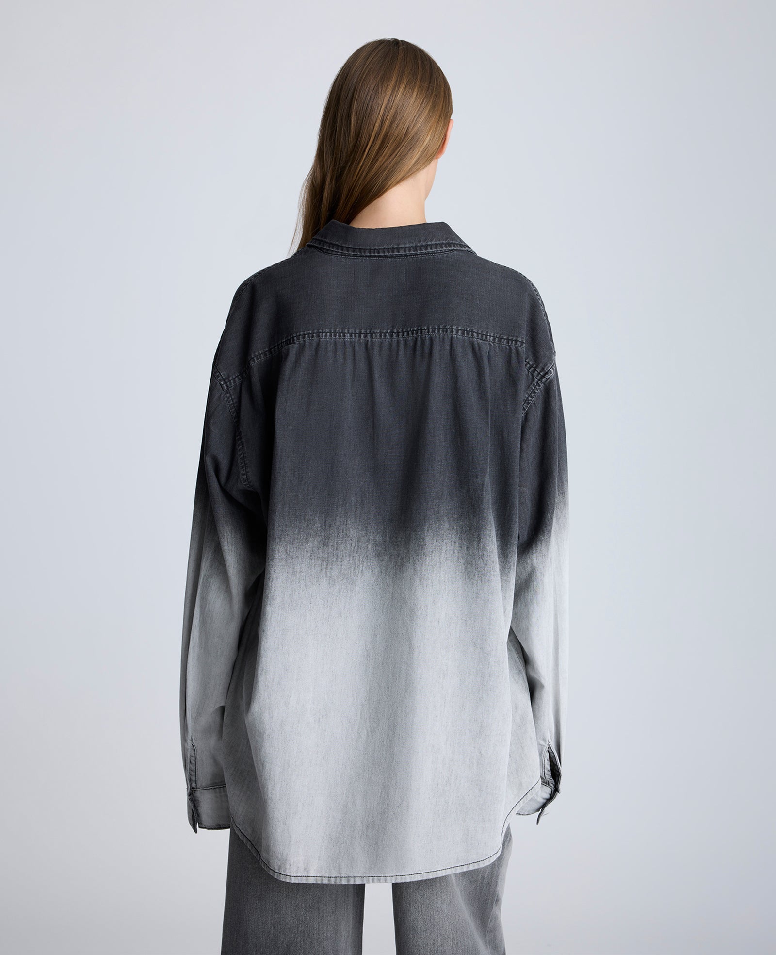 Gradient Dye Oversized Shirt Gradient Nik Wash