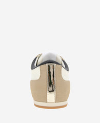 Alma Leather Sneaker Cream/Black Leather