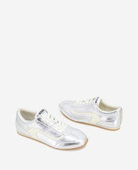 Alma Leather Sneaker Silver Leather