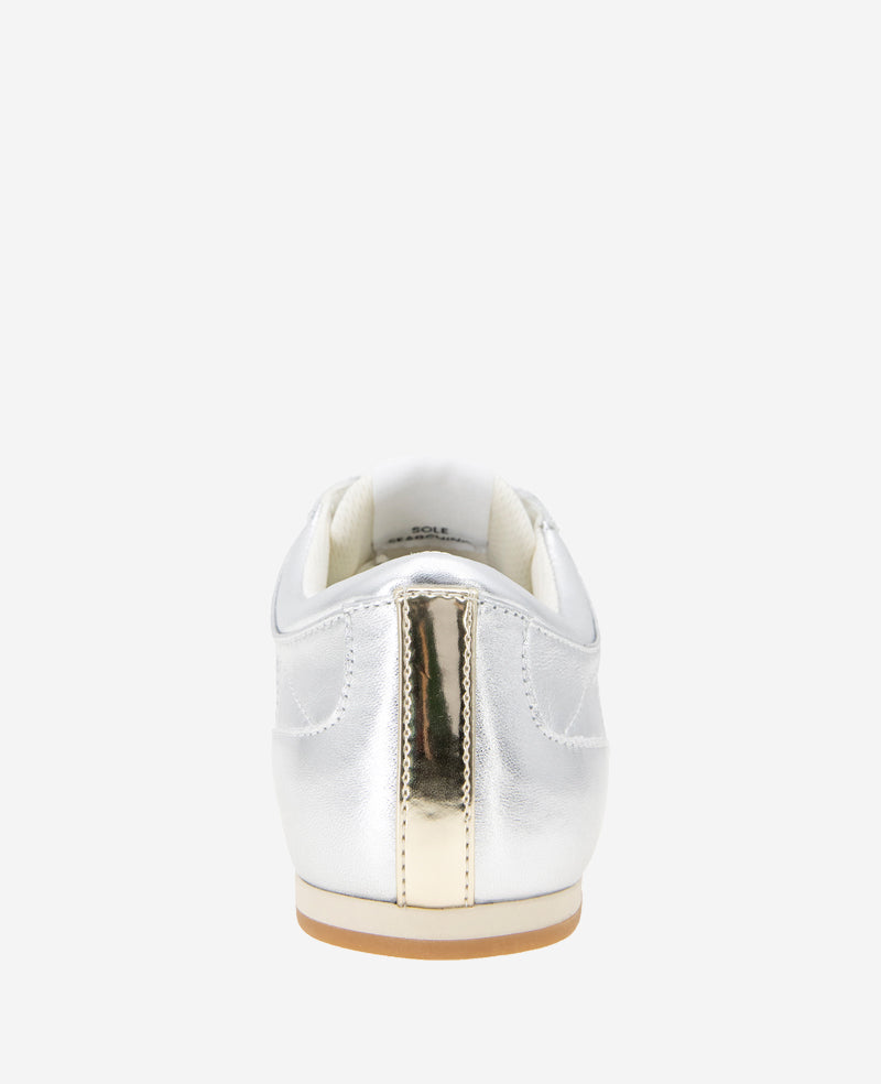 Alma Leather Sneaker Silver Leather