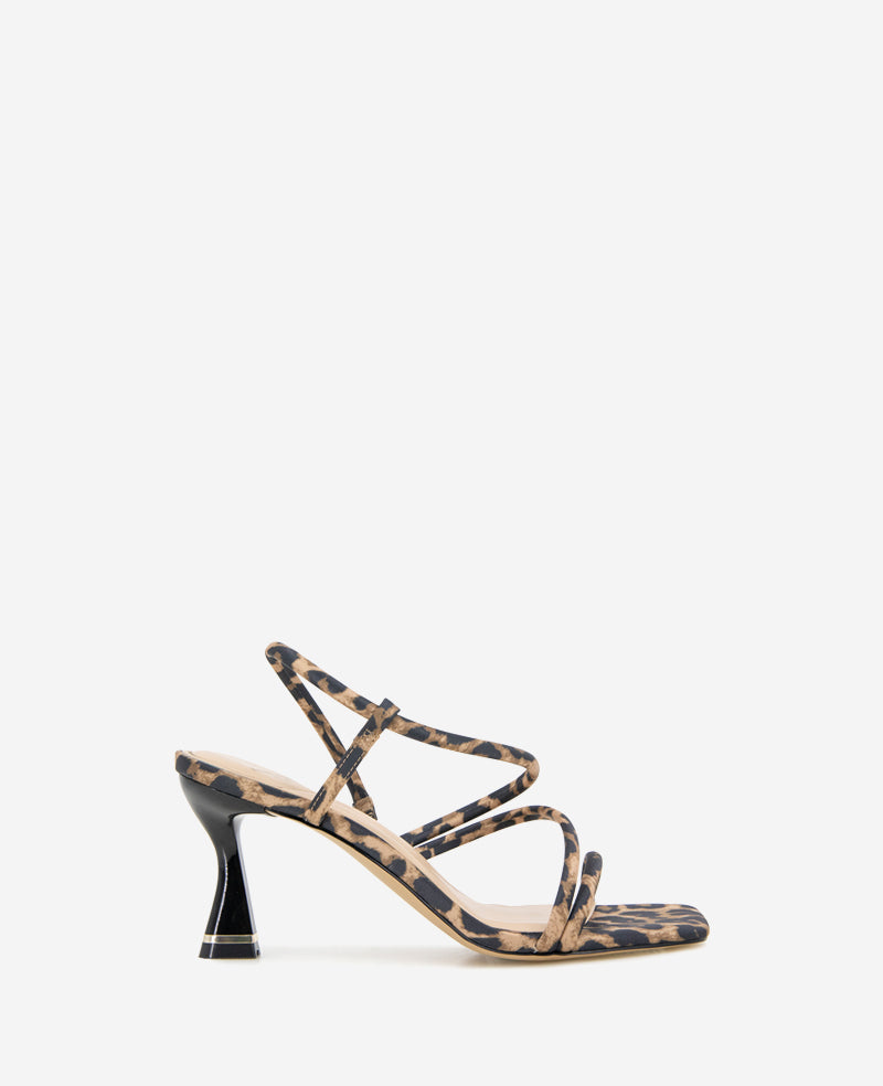 Dreama Leopard Print Strappy Heel Sandal Leopard