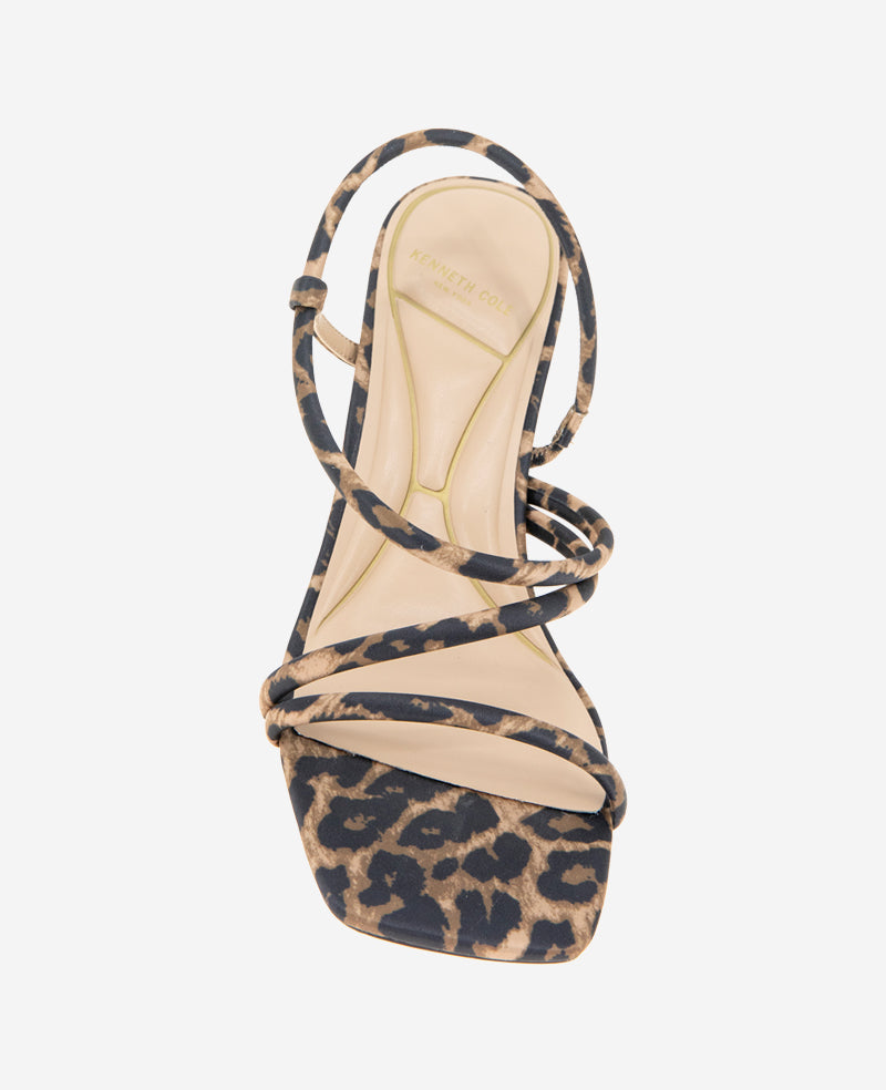 Dreama Leopard Print Strappy Heel Sandal Leopard