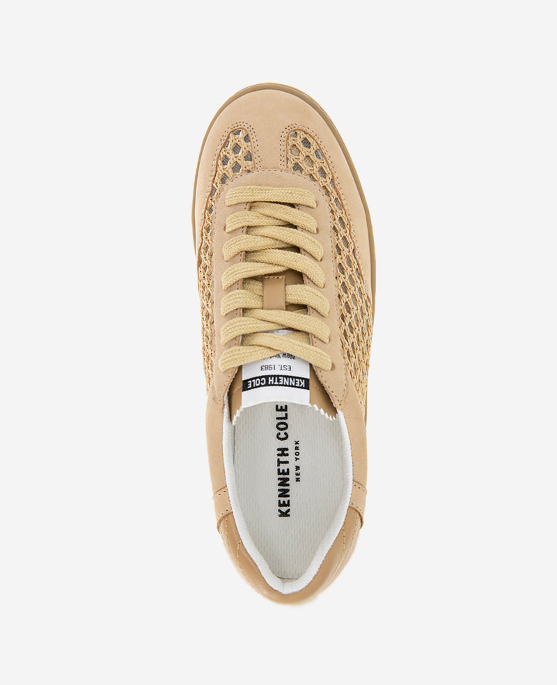 Sam Raffia Mesh Sneaker Natural Mesh