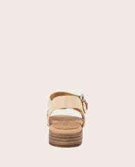 GENTLE SOULS - Haisley Leather Metallic Combo Sandal Sand Leather
