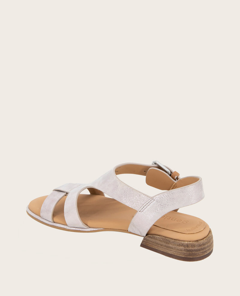 GENTLE SOULS - Haisley Leather Metallic Combo Sandal Lavender Leather
