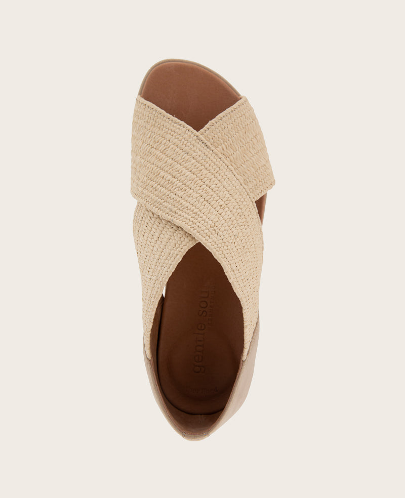 GENTLE SOULS - Laniey X-Band Elastic Sandal Natural Elastic