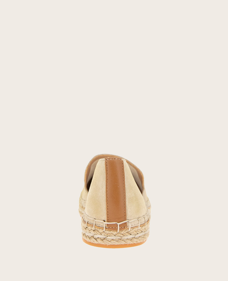 GENTLE SOULS - Seville Leather Espadrille Warm Sand Leather