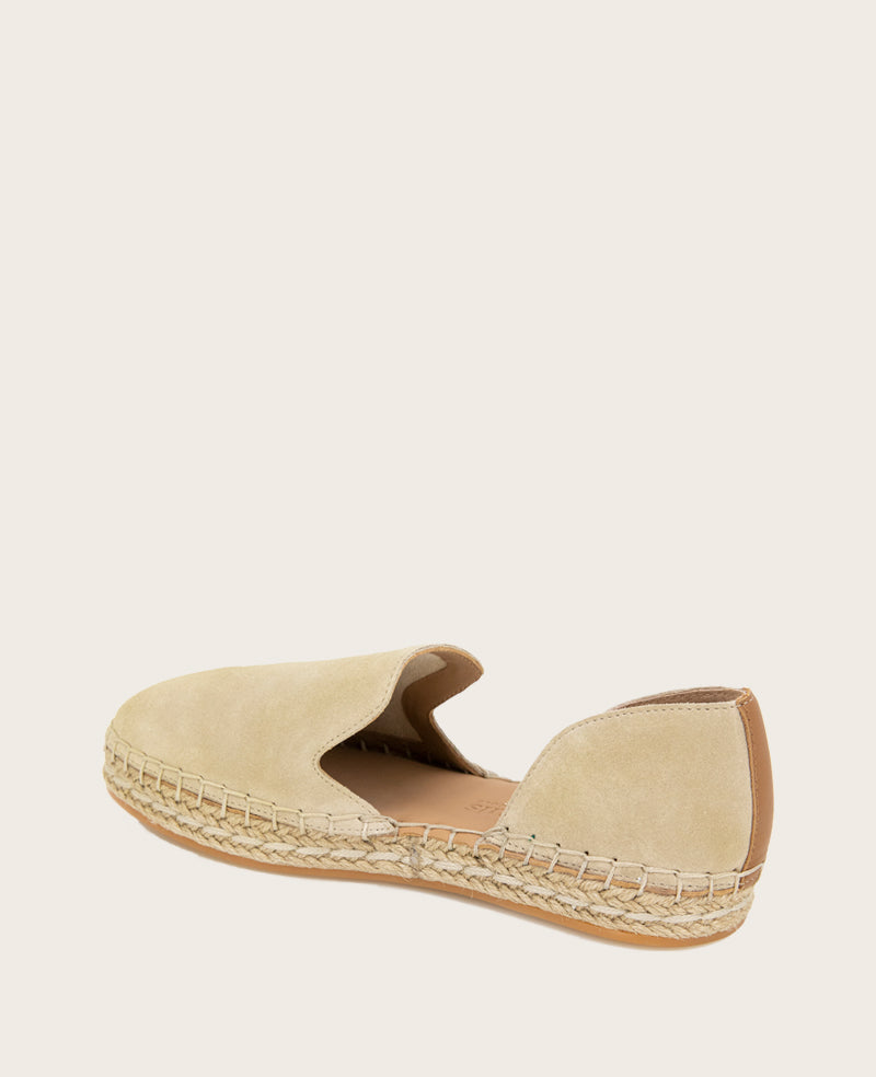 GENTLE SOULS - Seville Leather Espadrille Warm Sand Leather