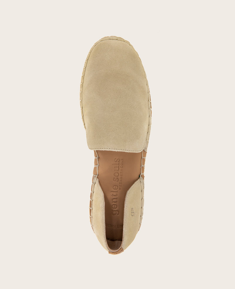 GENTLE SOULS - Seville Leather Espadrille Warm Sand Leather