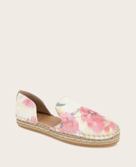 GENTLE SOULS - Seville Suede Floral Espadrille Floral Multi Suede