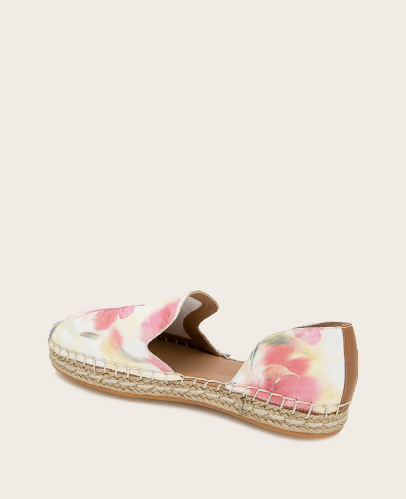 GENTLE SOULS - Seville Suede Floral Espadrille Floral Multi Suede