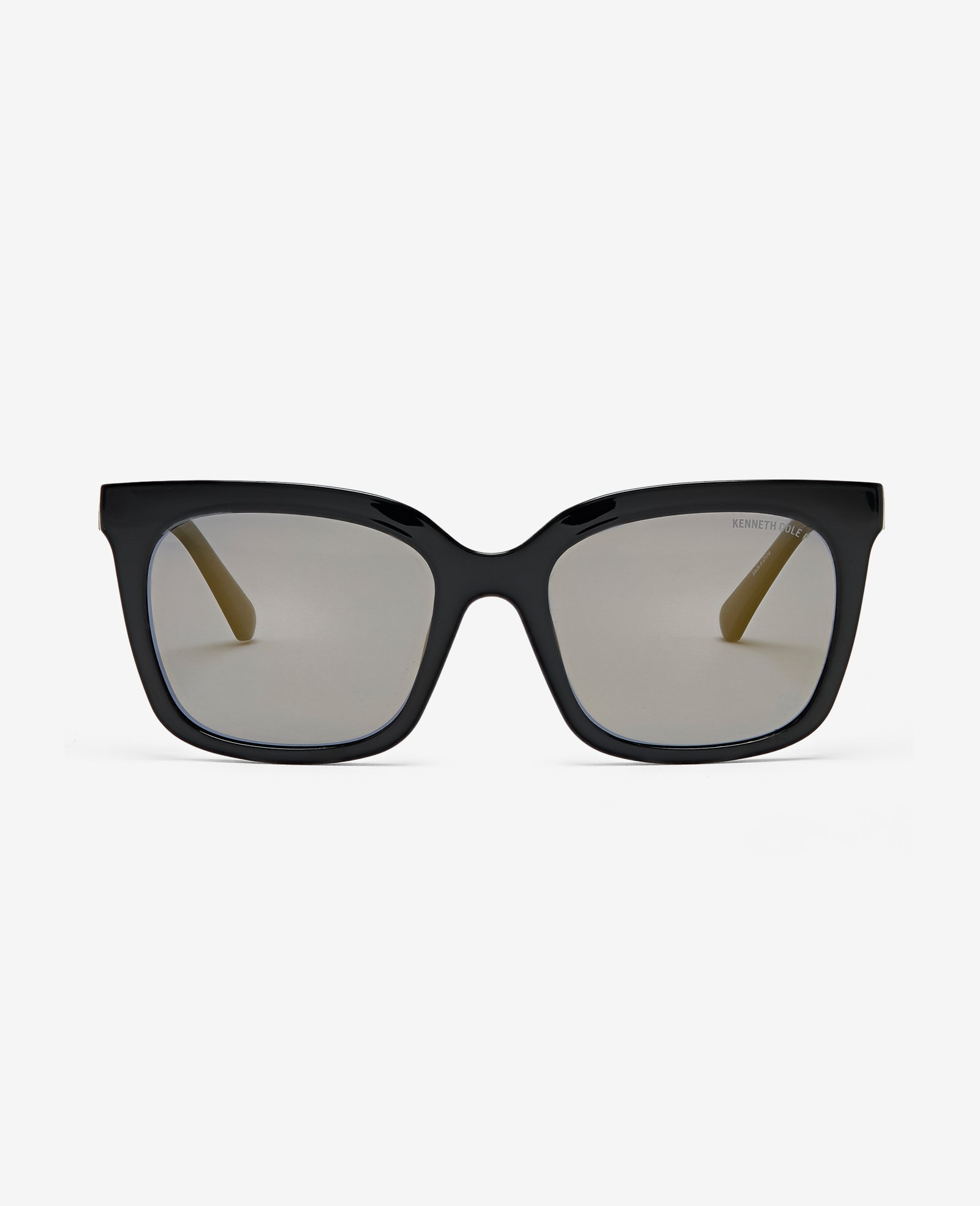 Square Injected Sunglasses Black