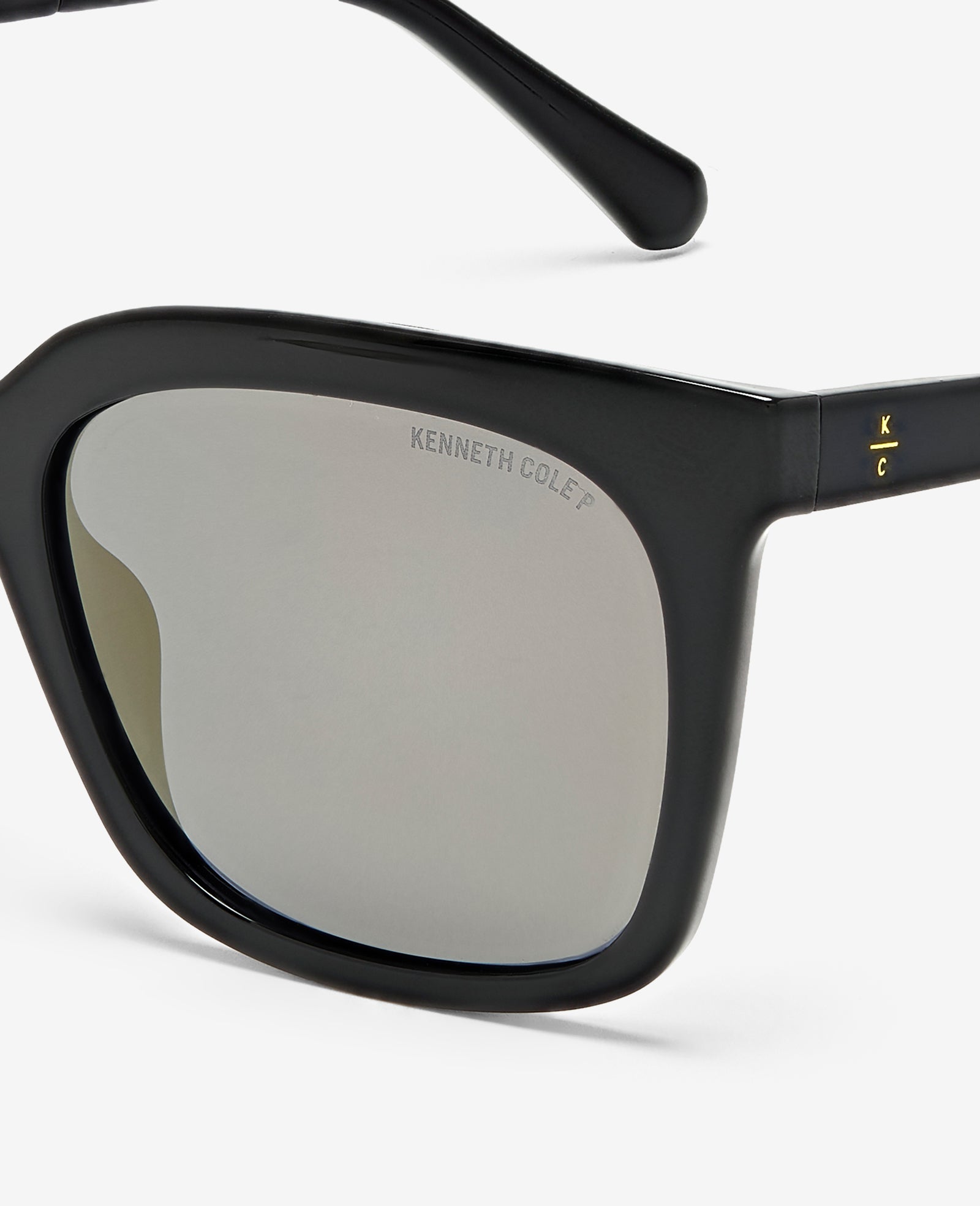 Square Injected Sunglasses Black