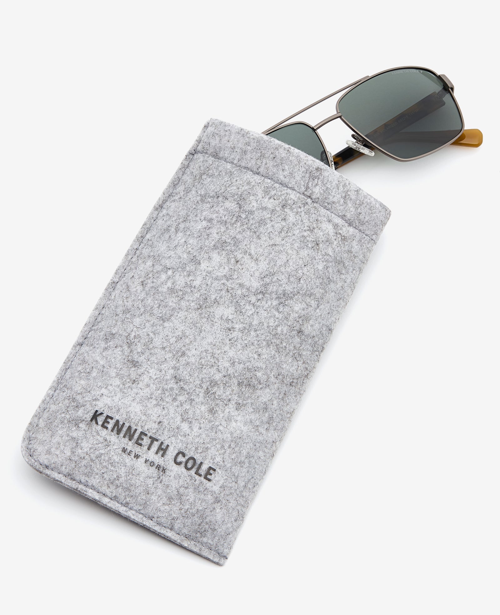 Square Metal Navigator Sunglasses Gunmetal