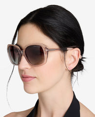Round Acetate Sunglasses Pink