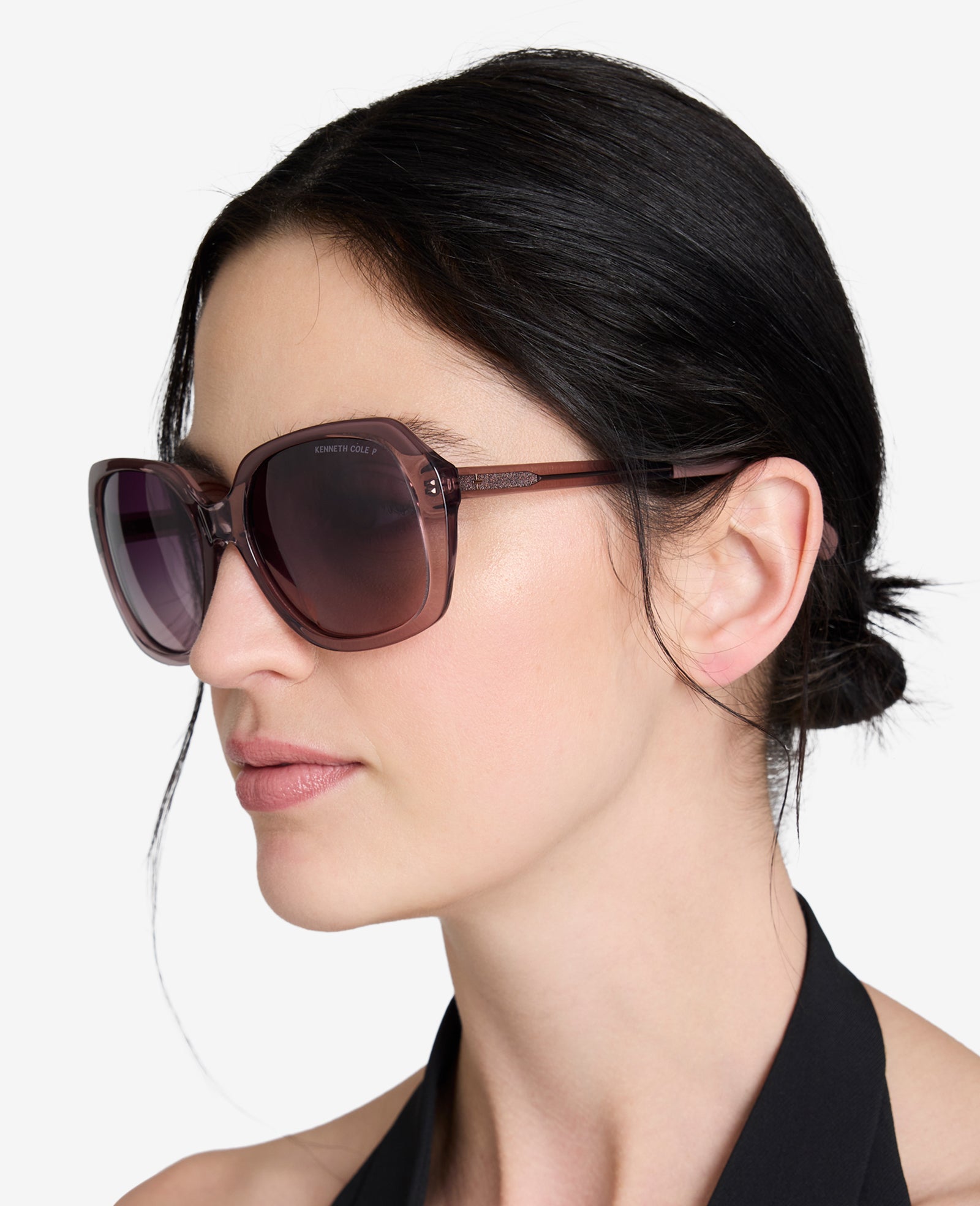 Round Acetate Sunglasses Violet