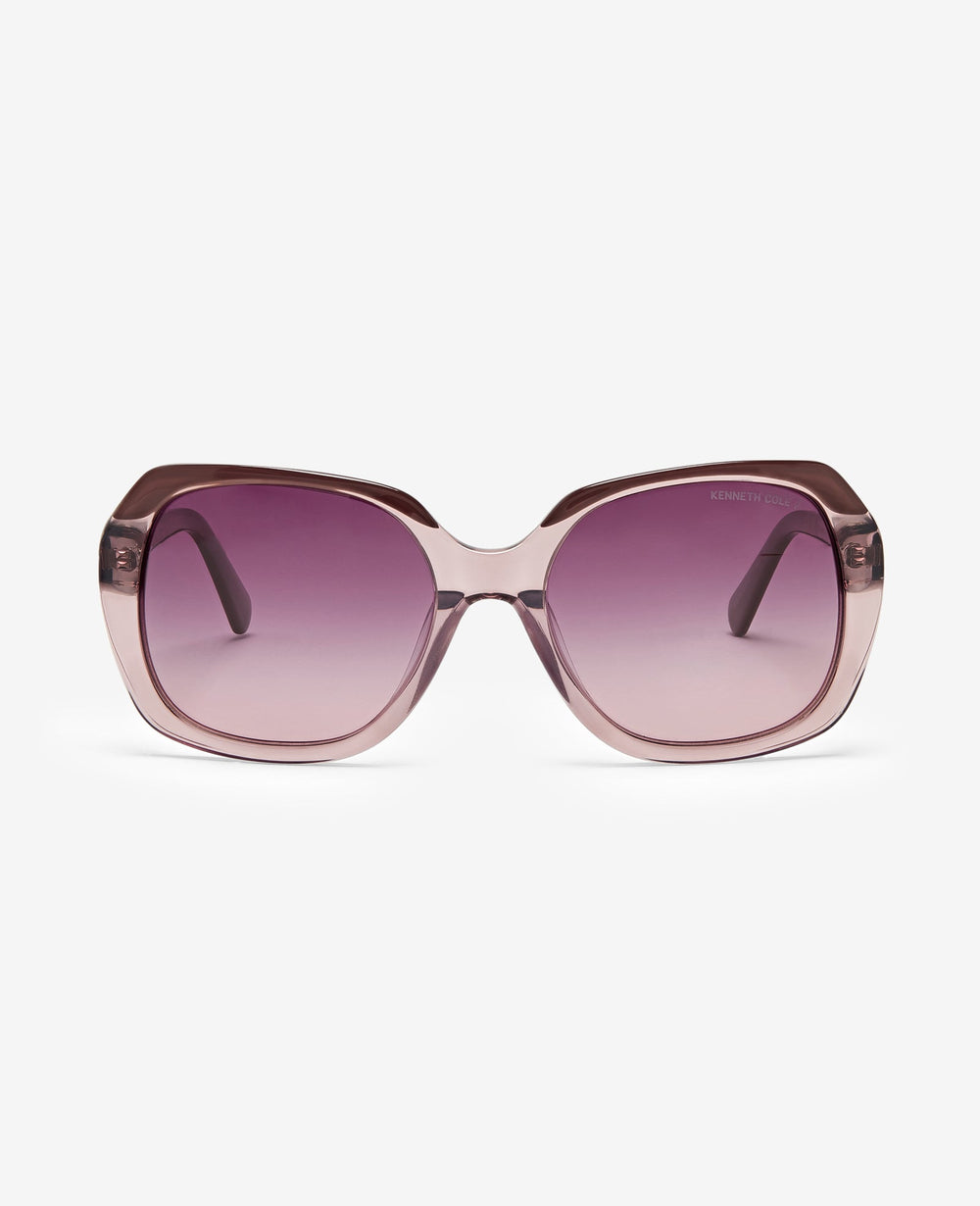 Round Acetate Sunglasses Violet