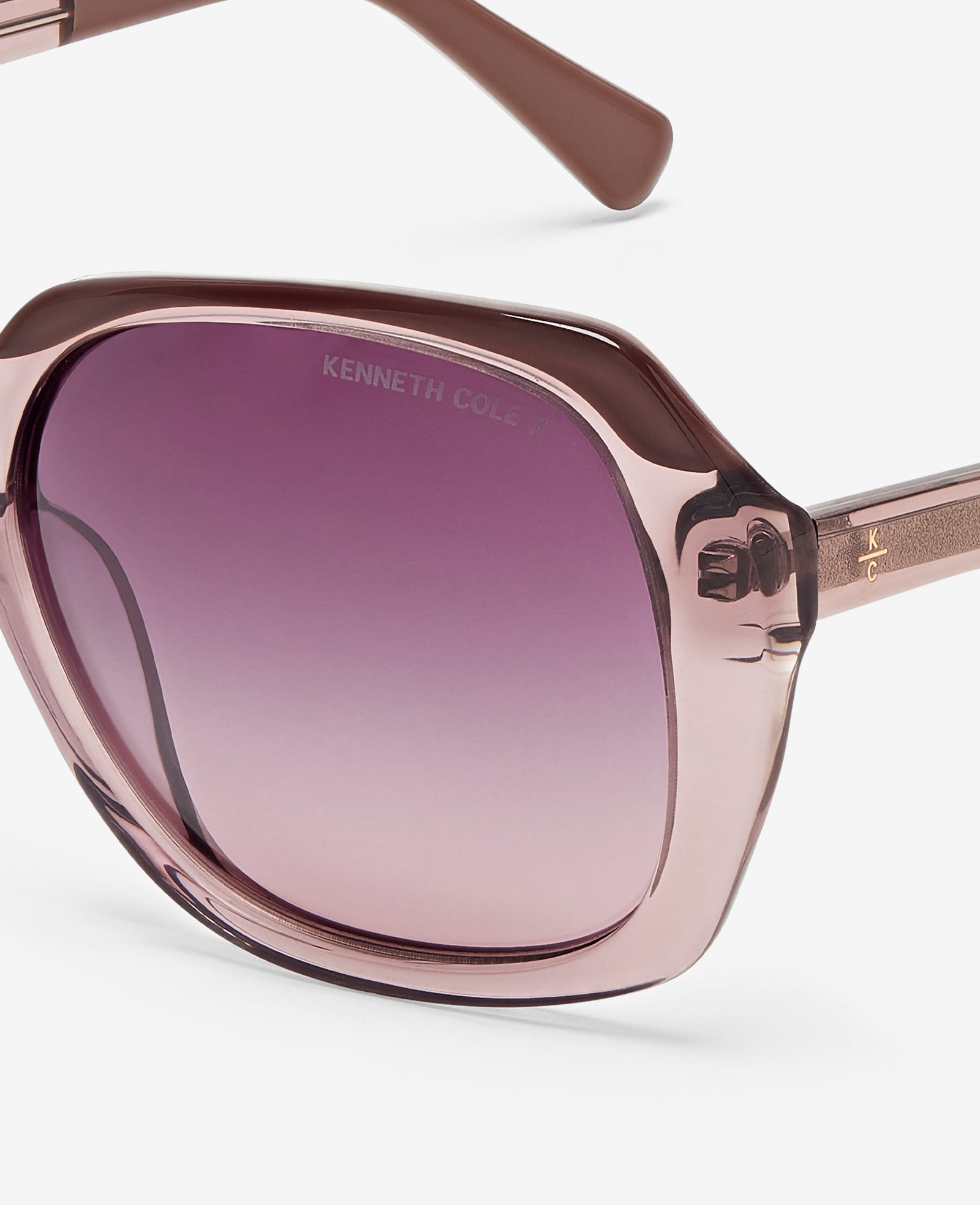 Round Acetate Sunglasses Violet