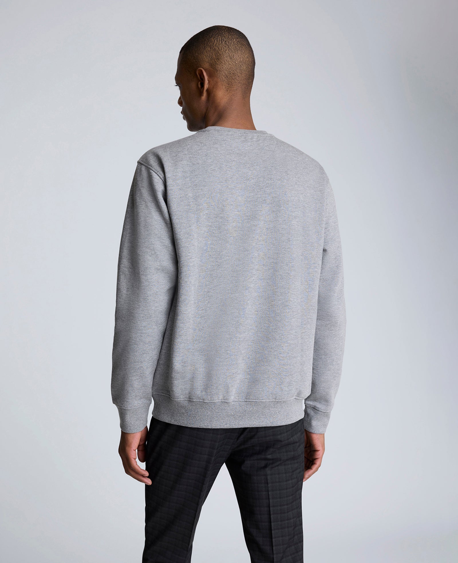 Site Exclusive! Kenneth Cole Embroidered Logo Sweatshirt Char-Cole Heather