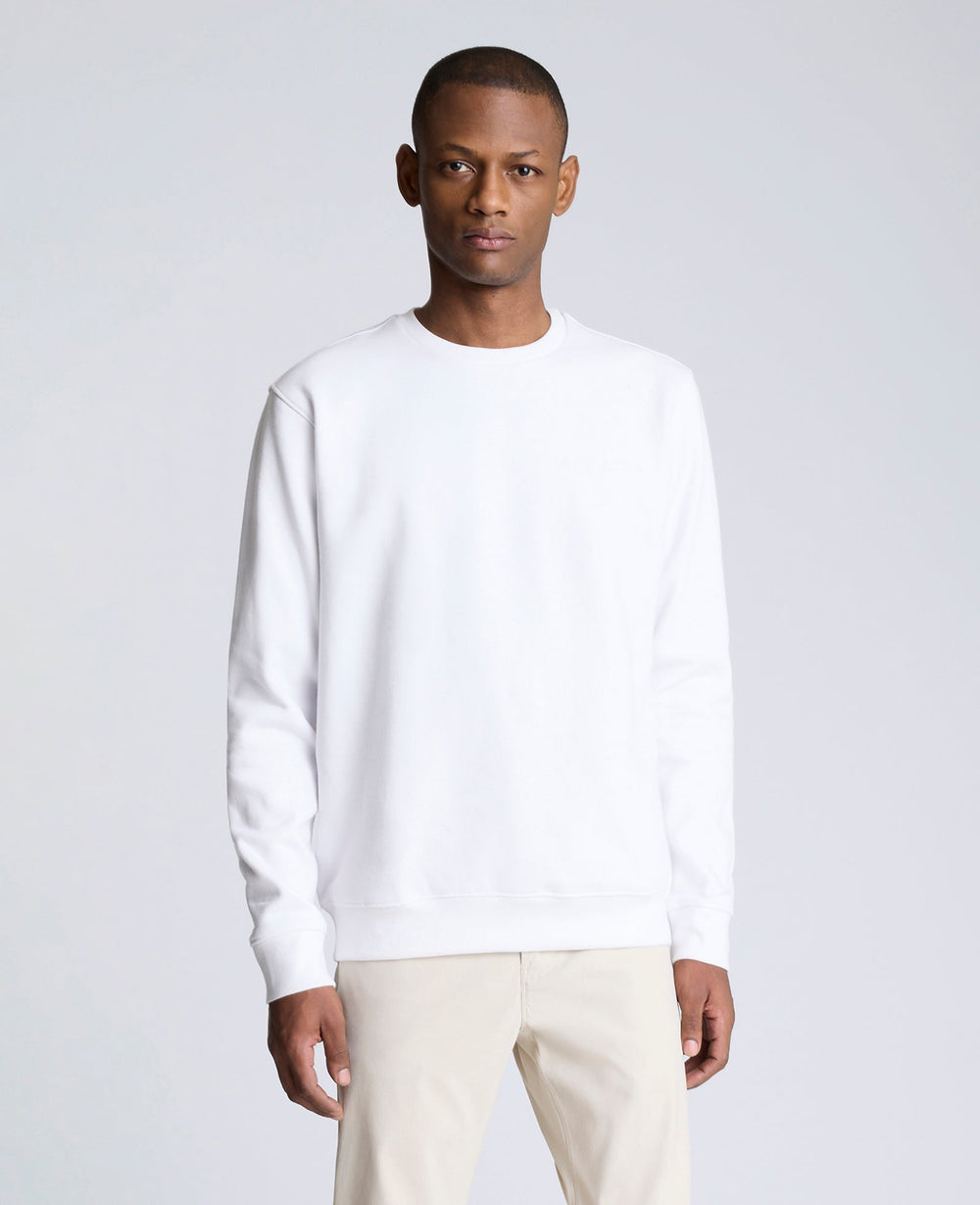 Site Exclusive! Kenneth Cole Embroidered Logo Sweatshirt White