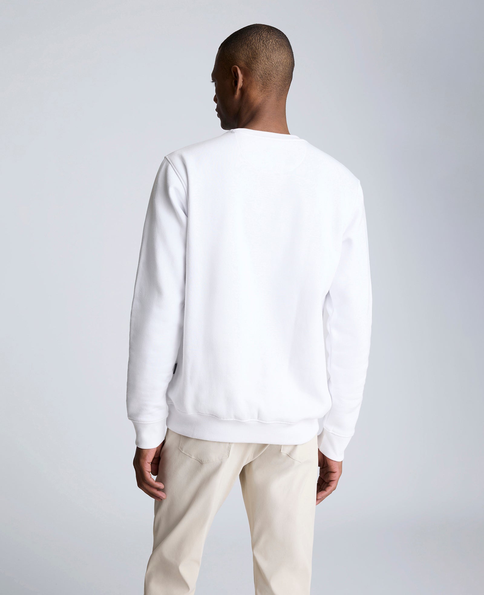 Site Exclusive! Kenneth Cole Embroidered Logo Sweatshirt White