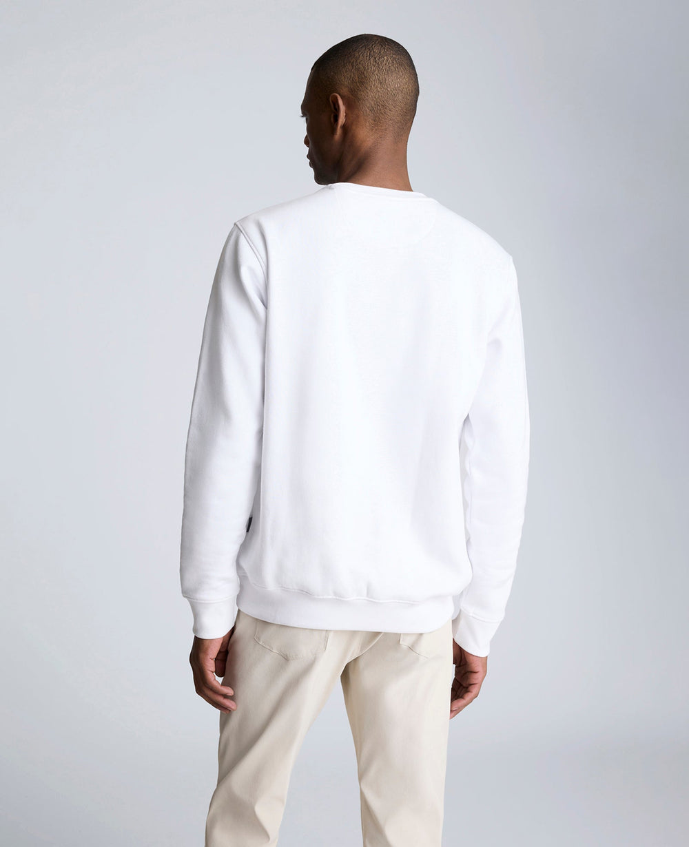 Site Exclusive! Kenneth Cole Embroidered Logo Sweatshirt White