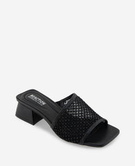 REACTION - Buenita Crystal Mesh Sandal Black/Black Mesh