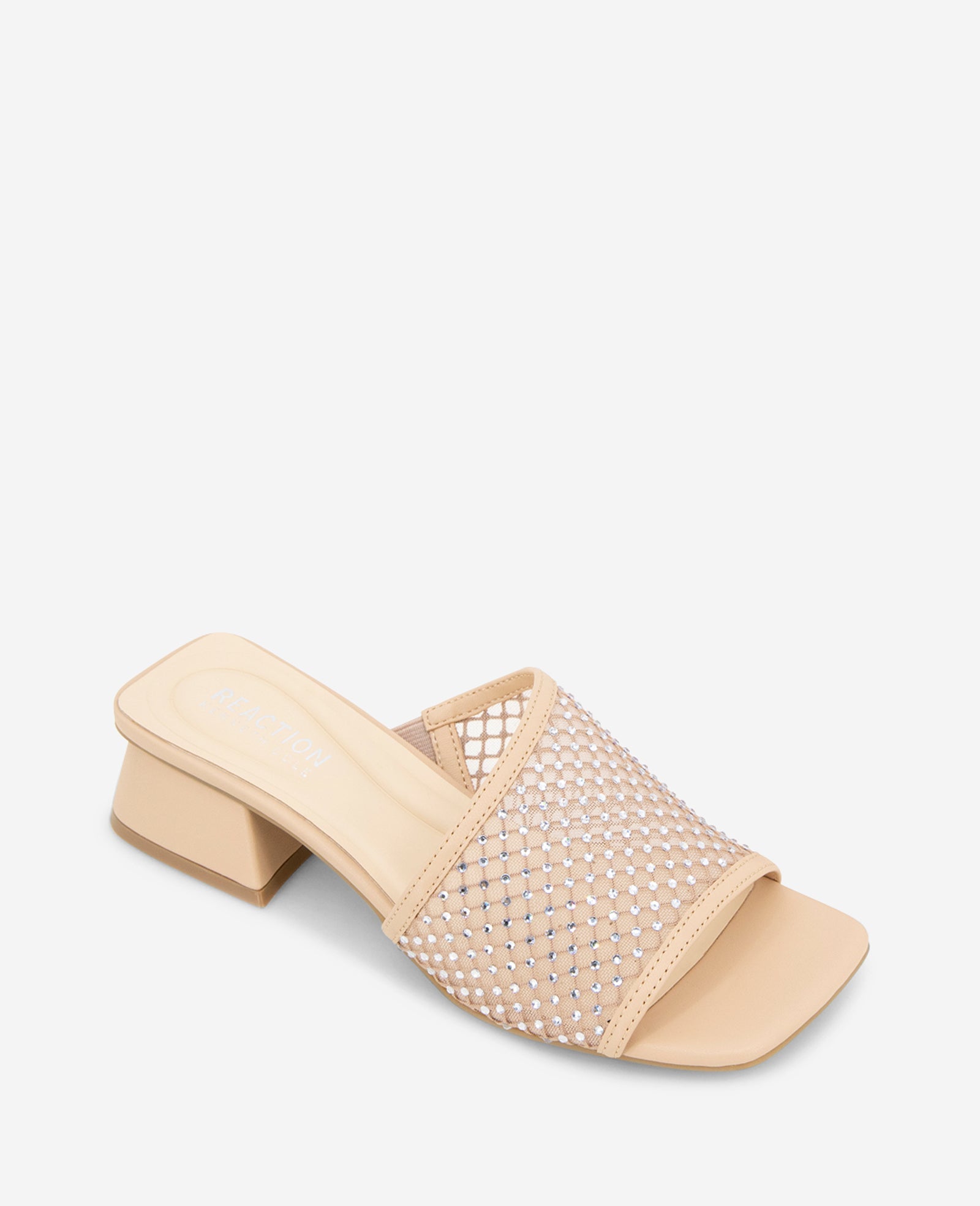 REACTION - Buenita Crystal Mesh Sandal Almond Crystal Mesh
