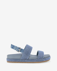 REACTION - Debra Two Band Crystal Sandal Denim Crystal