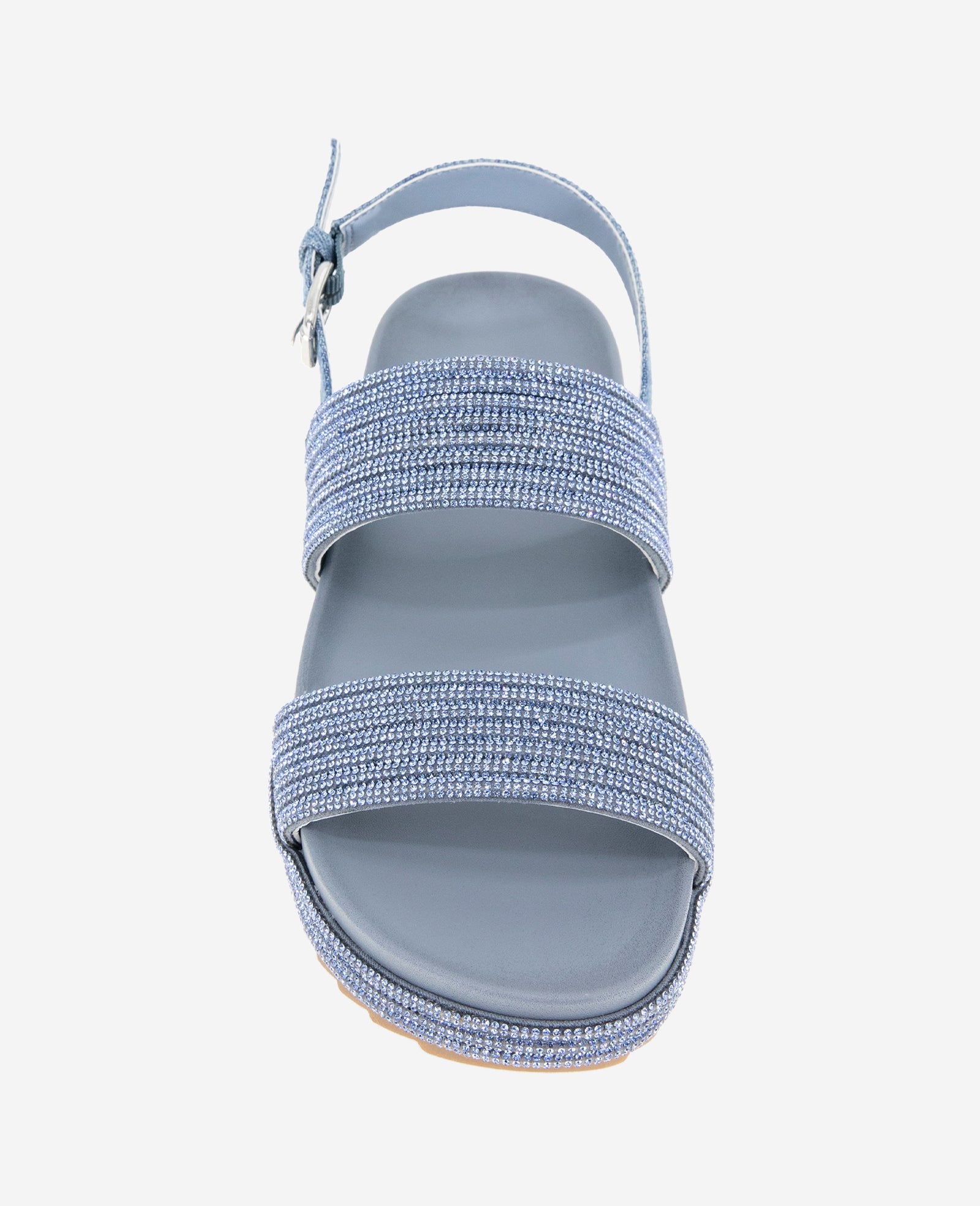 REACTION - Debra Two Band Crystal Sandal Denim Crystal