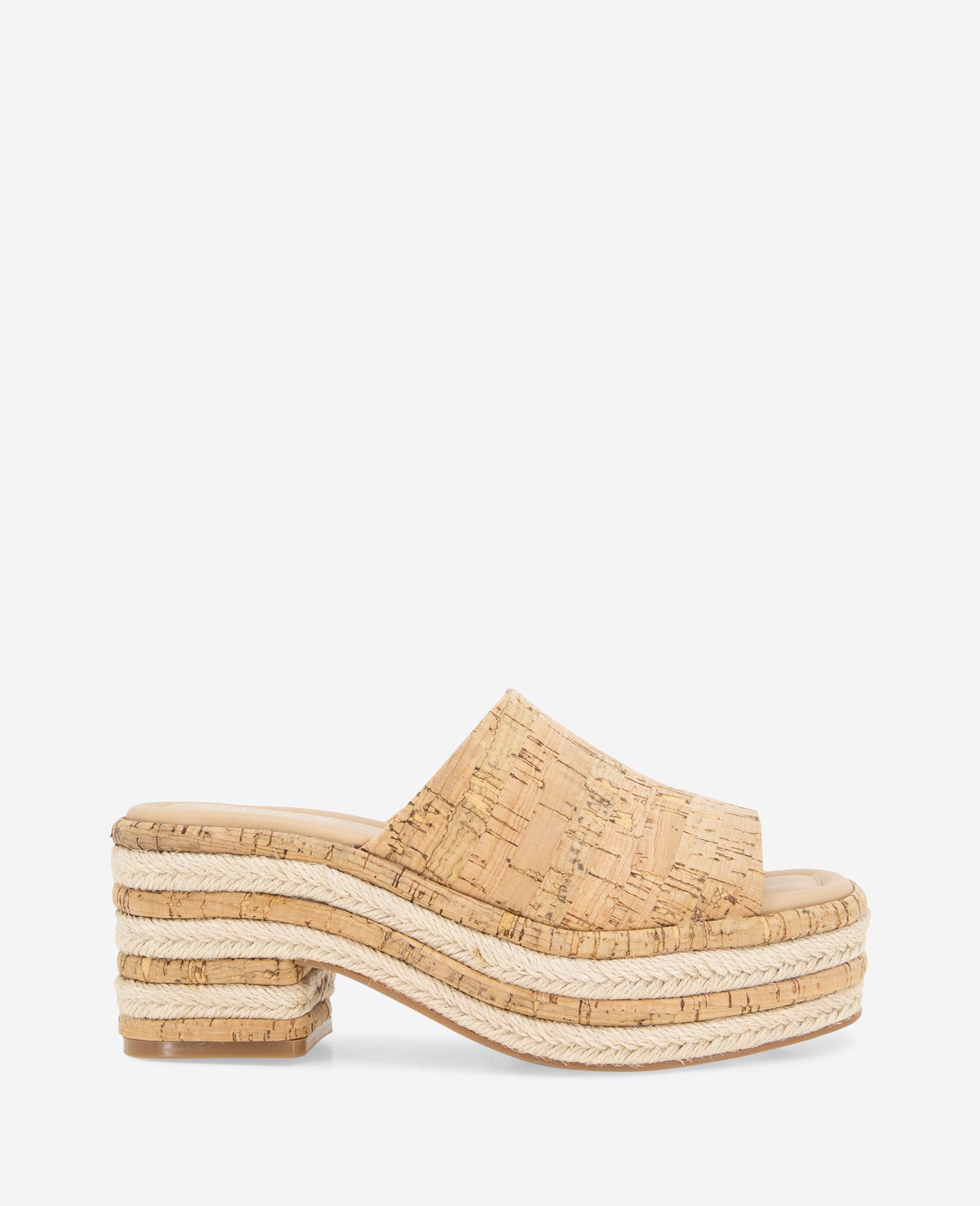 REACTION - Elissa Platform Cork Raffia Sandal Natural Cork
