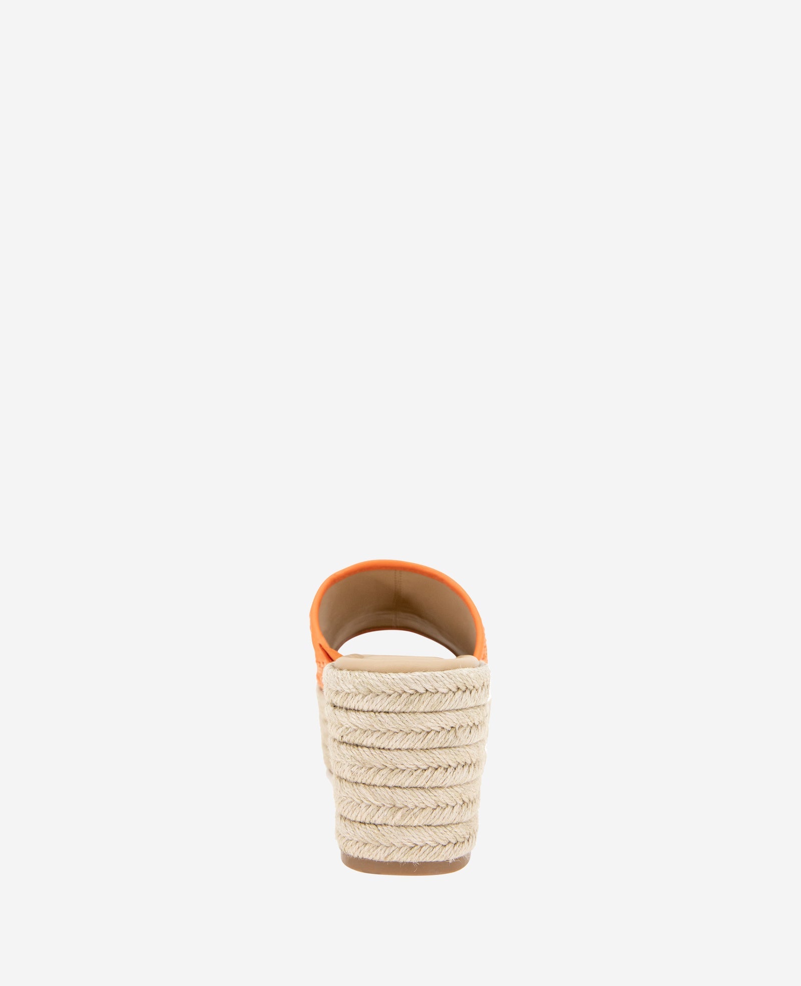 REACTION - Elissa Platform Raffia Sandal Orange Raffia