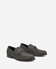 REACTION - Estate Belt Loafer Charcole Faux Suede