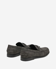 REACTION - Estate Belt Loafer Charcole Faux Suede