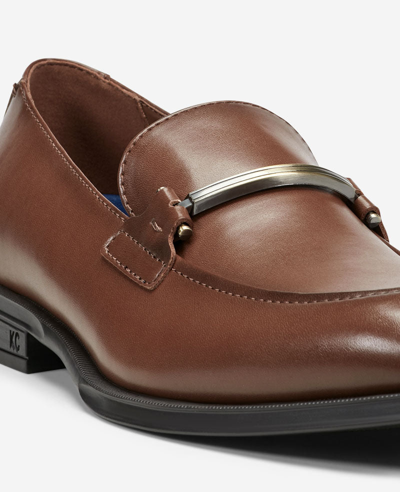 REACTION - Armand2 Apron Toe Bit Loafer Cognac
