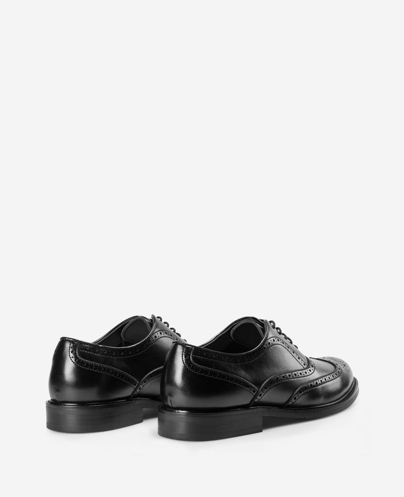 REACTION - Lance Wingtip Brogue Oxford Black
