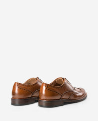 REACTION - Lance Wingtip Brogue Oxford Cognac