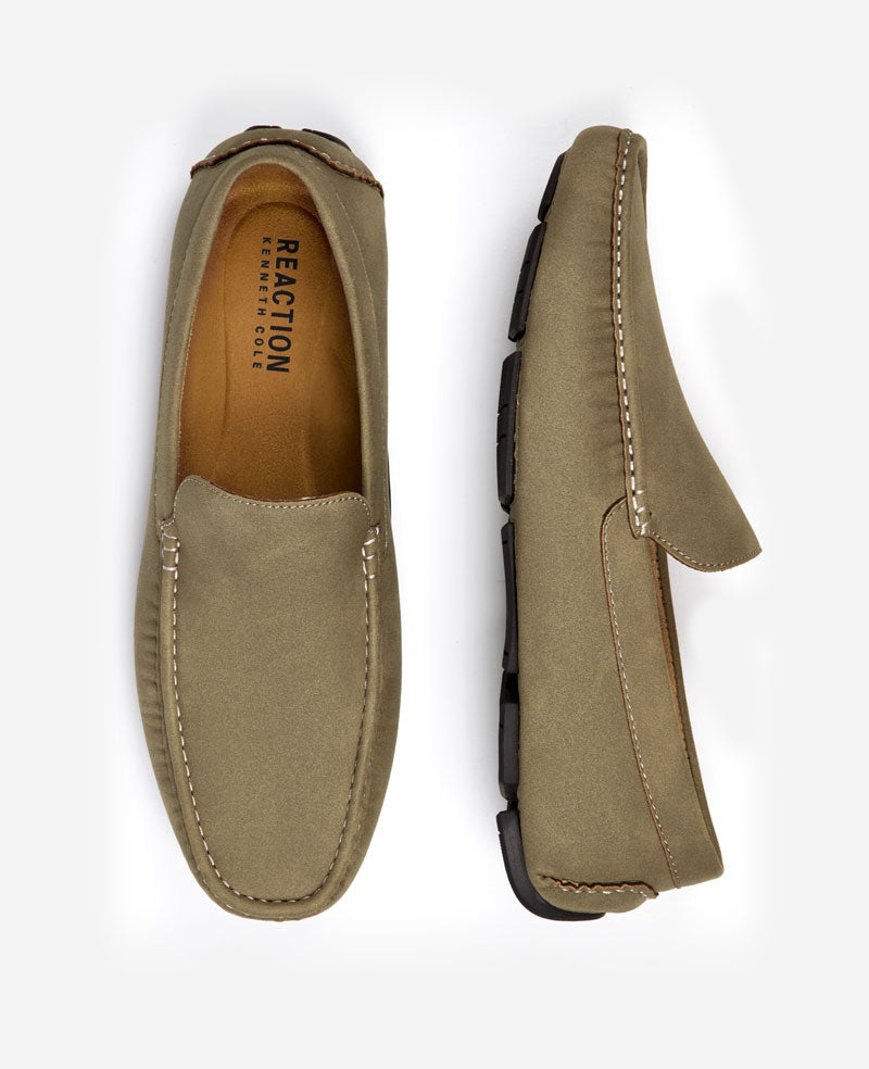 REACTION - Scanlin Driving Loafer Coriander Faux Suede