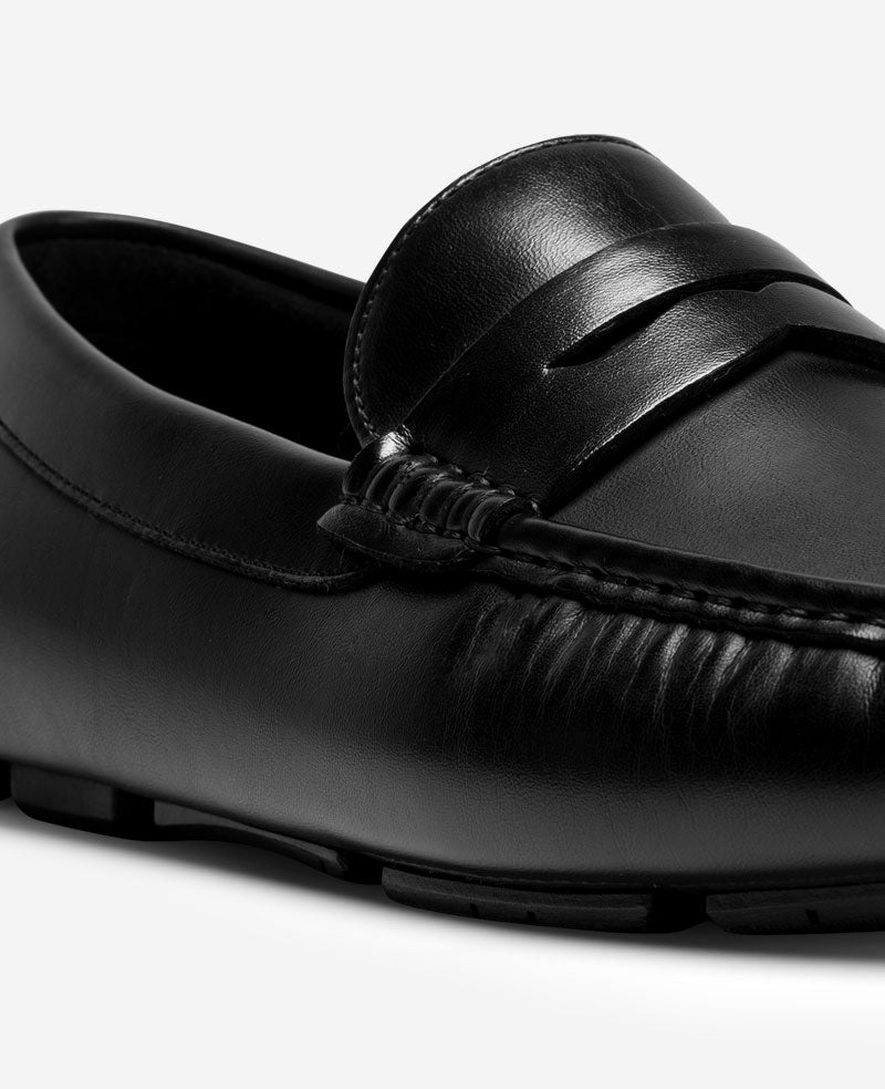 REACTION - Sergio Penny Driving Loafer Black