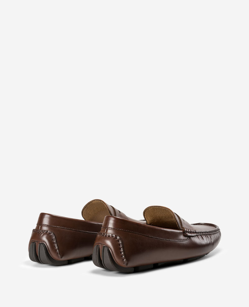 REACTION - Sergio Penny Driving Loafer Mid Brown