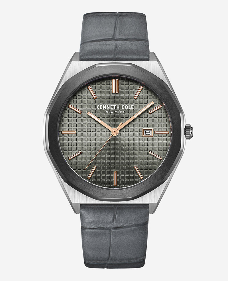 Modern Classic Strap Watch Grey
