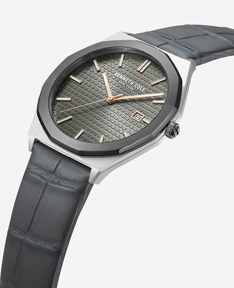 Modern Classic Strap Watch Grey