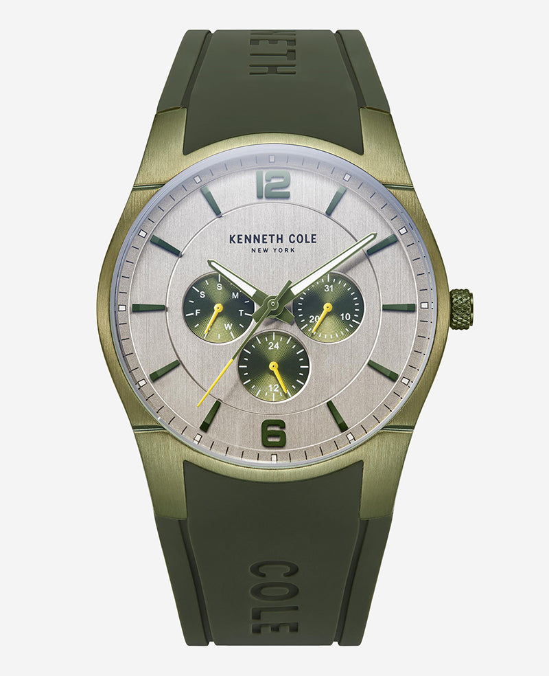 Modern Classic Silicone Watch Green