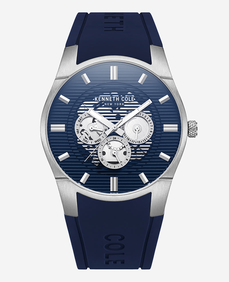 Modern Classic Silicone Watch Blue
