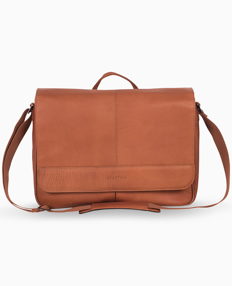 Columbian Leather Crossbody 15.6-Inch Laptop & Tablet Messenger Bag