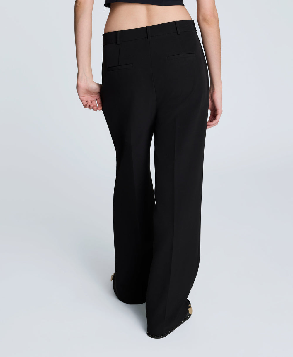 Luxe Twill Wide Leg Pant Black