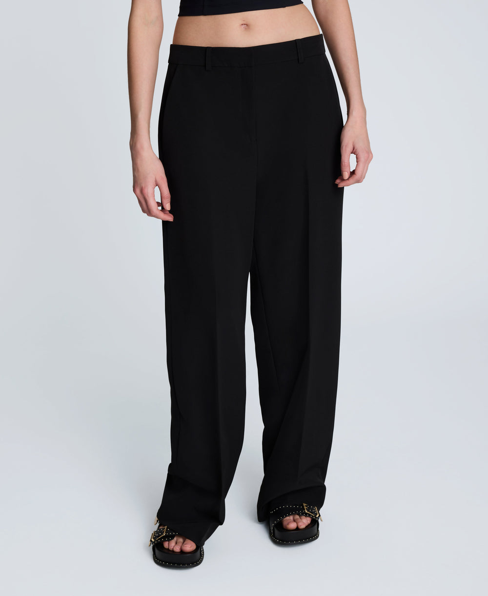 Luxe Twill Wide Leg Pant Black