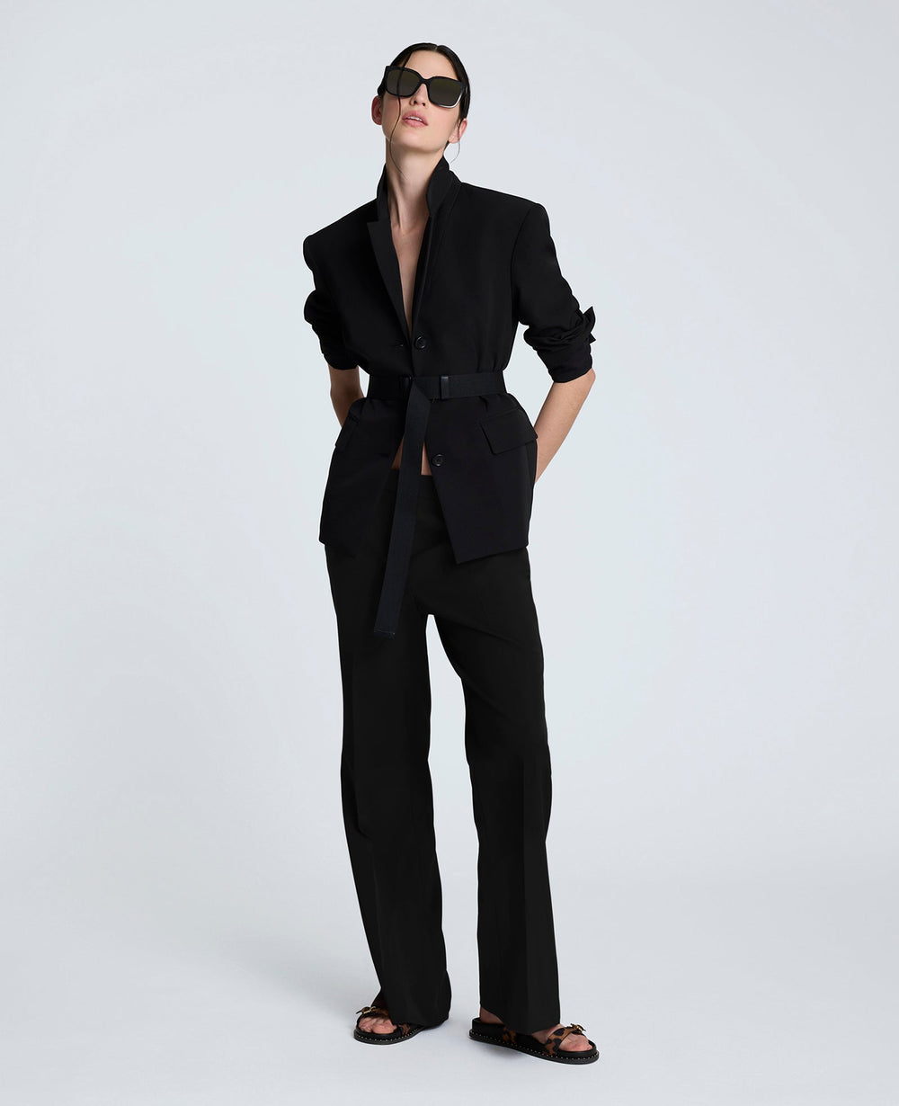 Luxe Twill Flare Leg Pant Black